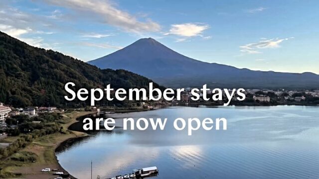 🍃【2026年9月分のご予約受付スタート】🍃

夏の名残と、秋の気配が同居する9月の河口湖。
やわらかな風、少し長く感じる夕暮れ、そして澄みはじめる空。
富士と湖を眺める時間が、ふっと静かに深くなる季節です。

本日より、9月分のご予約受付を開始いたしました。
季節の変わり目の、少し贅沢な旅へ。

📅ご予約は公式サイトより
🔗プロフィールのリンクからどうぞ。

⸻

🍃 September 2026 Reservations Now Open 🍃

September at Lake Kawaguchi is a gentle transition—
a softer breeze, longer twilight, and skies that begin to clear.
It’s the season when time feels quieter, and the view feels even deeper.

Reservations for September 2026 are now open.
Come unwind with Mt. Fuji and the lake.

📅 Book via our official website
🔗 Link in profile